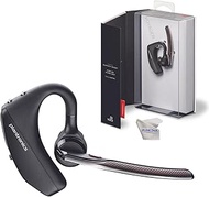 Plantronics Voyager 5200 Bluetooth Headset Bundle - Noise Canceling Wind Blocking Microphone for Calls, Online Zoom Meetings, 6 Hours Rechargeable Battery, (Charging case not Included) 203500-101