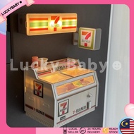 LED 711 Convenience Store Refrigerator Stickers Fridge Magnet Coffee Shop Lawson/711/Family Mart Lum