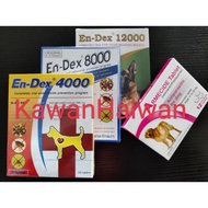 En-dex 4000/8000/12000 Endex Armecide Rawatan Cacing Kucing Anjing Tick & Flea Control Tablet (Dog &