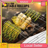 Flat BBQ Clips Stainless Steel BBQ Skewer Holder Resistant Hot Multi-functional Barbecue Skewer