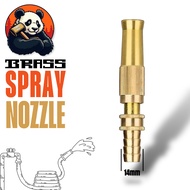 🐼 [BRASS] 𝐒𝐎𝐋𝐈𝐃 Hose Nozzle High Pressure Adjustable Twist Host Garden Hose Water Jet Sprayer Muncun