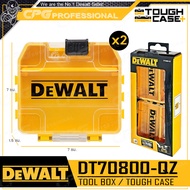 DEWALT กล่อง กล่องใส่อุปกรณ์ กล่องอเนกประสงค์ (2 ชิ้น/ชุด) TOUGH CASE รุ่น DT70800-QZ