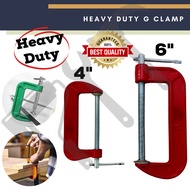 Heavy Duty G Clamp | Woodwork Clamp | Pengapit G kerja kayu | Tools | Adjustable | 4", 6"