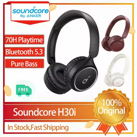 Original Soundcore H30i Wireless On-Ear Headphones Wireless Bluetooth Headset Wireless Headphones Bl