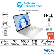 HP Envy Laptop - Silver (i7-12700H/1TB SSD/16GB/3060 6GB/W11H) [HP Backpack + Pre-Installed M/Office] 16-H0005TX (Grab/Touch &amp; Go Credit Redemption : 1/5/2024 - 31/7/2024*)