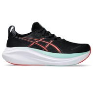 ASICS :  GEL-NIMBUS 27 MEN RUNNING ผู้ชาย รองเท้าวิ่ง ของแท้  BLACK/CORAL REEF