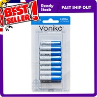 (16pcs) Bateri Jam Dinding, Bateri AA-AAA, VONIKO Alkaline Battery AA - AAA Bateri Ultra Alkaline