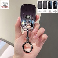TOYOTA Camry Yaris Cross Fortuner Innova bZ4X Harrier Alphard key cover cute Travo Revo GR sport tra