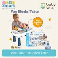 Bebe Smart Fun Block Table - Educational Building Block Table