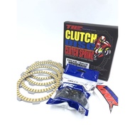Honda EX5 DREAM / alpha110/WAVE 110/WAVE100 Racing Clutch Plates + Racing King Clutch Spring Set - T