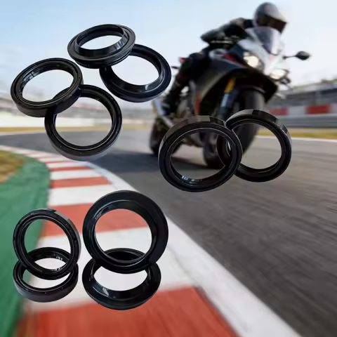 2/4/8pc Front Fork Oil Seal & Dust Cover Kit 35x48x11 35 48 11 For Suzuki RM80 89-01 DR200 DR200 SE 