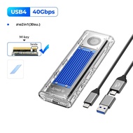 ORICO | ORICO 40Gbps USB4 M.2 SSD พร้อมพัดลมระบายความร้อน M2 NVMe Case Enclosure ใช้งานร่วมกับ Thund