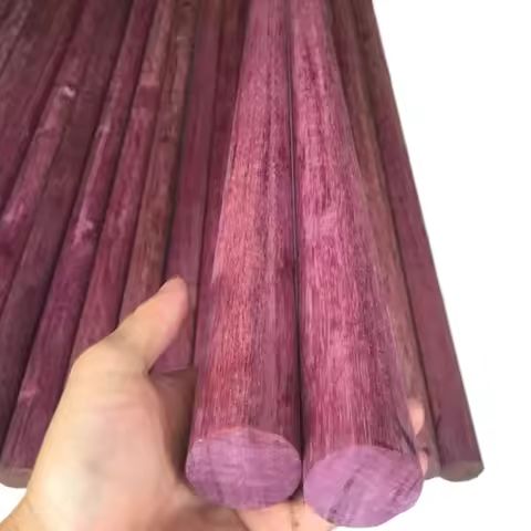 Perilla Wood Round Stick Violet Wood Handmade DIY Crafts Making Materials Purple Wood Stick