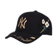 【MLB】GOLD BEE STRUCTURED BALL CAP 可調式硬頂蜂蝶棒球帽 紐約洋基隊 (32CPFN111-50L)
