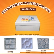 CERIA - 20x20 Rice Box Contents 50 Pcs Plain Thickness 400 Gsm l Catering Rice Box l Food Box