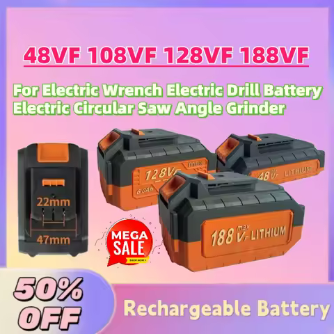 48VF 108VF 128VF 188VF Li-Ion Replacement Battery For Electric Wrench Electric Drill Battery Electri