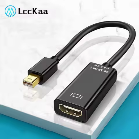 4K Mini DP to HDMI Adapter Mini Displayport To HDMI Cable 1080P Mini DP Male to HDMI-compatible Fema