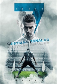 โปสเตอร์ นักฟุตบอล Cristiano Ronaldo CR7 คริสเตียโน่ โรนัลโด้ รับทำ โปสเตอร์ติดผนัง 77poster