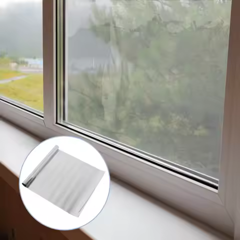 1Roll One Way Privacy Window Film 50Cmx2M Self Adhesive Mirror Reflective Glass Tint For Home Office