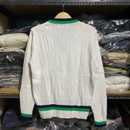 Vintage Slazenger V Knit White Size 64x54 Made in England