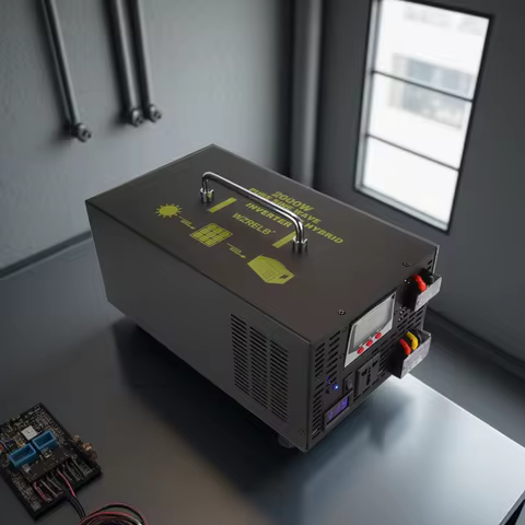 Hybrid Inverter 1.5KW 2KW 30A PWM Controller Pure Sine Wave Off Grid PV 12V 24V 36V 48V DC to 120V 2