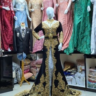 Baju Pengantin Wedding Dress Muslimah Jawa India gaun pengantin bludru