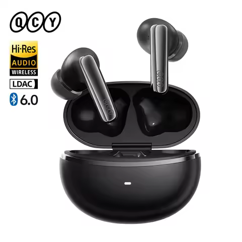 QCY MeloBuds N70 Adaptive ANC Wireless Earbuds Bluetooth 6.0 LDAC Hi-Res Audio 6 Mics Wireless Charg