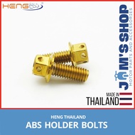 HENG BOLTS | 2 PCS ABS BOLTS FOR NMAX/AEROX | GOLD TITANIUM WHITE GOLD | ORIGINAL THAILAND | FOR YAMAHA SUZUKI HONDA KAWASAKI