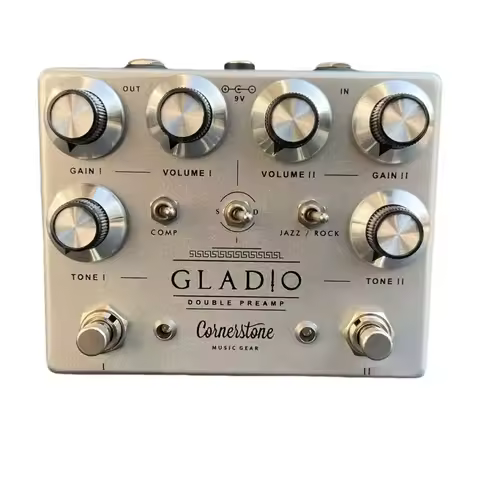 LY-ROCK GLADIO Guitar Effect Pedal Distortion Overdrive Dual Overdrive Preamp with True Bypass, 9V P