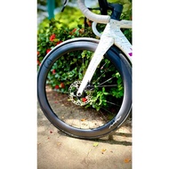 USED Avian CR2 R340 Carbon Disc Brake Thru Axle Road Bike Wheelset 50MM 2022 (PAIR)