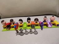 7-11 7仔小丸子文具釘書機單孔打隆機較剪鉛筆刨套裝小玉賓治永沢野口丸尾豬太郎同學 Disney finger