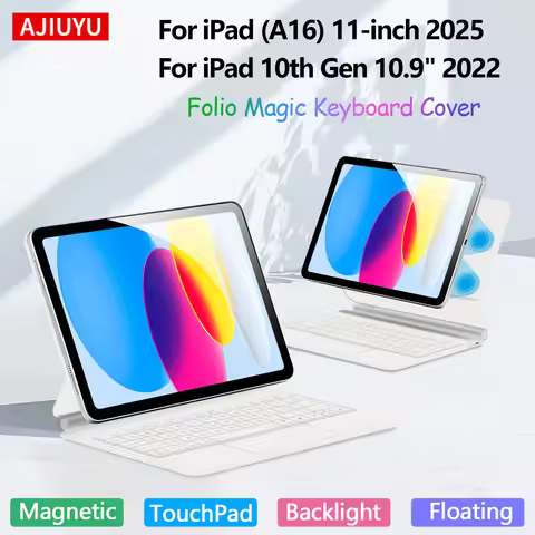 Backlight Magic Keyboard For iPad 10 10th 2022 Case For iPad A16 11 Inch 2025 11th Generation Multi-