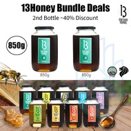 [SG] 13 Honey 850g Bundle Deal / Natural Pure Honey Organic Honey Raw Honey  / Wild Honey Stingless 