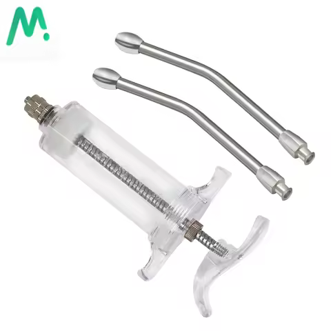 20ml/30ml/50ml Lamb and Goat Kid Feeding Kit 2-Clear Tube Adjustable Parrot Feeding Syringe for Dog 