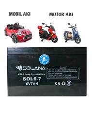 AKI Baterai Motor Mainan Anak Mobilan Anak 6v 7aH