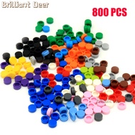 800PCS FLAT Tile 1x1 Dots Round Bricks 35381 98138 MOC DIY Building Blocks Parts for Mosaic Portrait