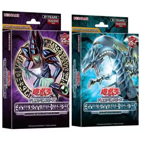 Original YuGiOh Structure Deck: Rise of the Blue-Eyes Asian/Illusion of the Dark Magicians/Hero Swor