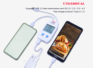 USB Tester UNI-T UT658 A/C/DUAL Voltage and Current Monitors Volt Ampere Digital Product Charger Capacity Meterชาร์จ