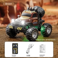 Mini Off-Road Remote Control Car for Kids, 1:32 Scale Small RC Truck with Cool LED Lights, Demo Mode