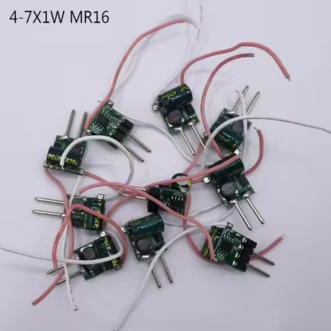 DC12V LED MR16 Driver 300mA 4-7x1W 7X1W Transformer Power Supply For 4W 5W 7W High Power Lamp Spotli