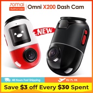70mai Dash Cam Omni X200 360° Full View Design AI Motion Detection Car DVR Built-in GPS ADAS 24H Par