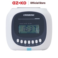MESIN AZKO Krisbow Attendance Machine Time Recorder MT620 - White/ Gray Work Time Recorder Digital T