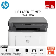 HP LaserJet MFP (136A WIRED / 136W WIRELESS ) Printer Print Scan/Copy