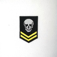 Skull rank patch embroidered accessories patch jacket/ badge/ emblem