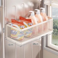 陽臺磁吸滾筒洗衣機置物架 側邊收納筐 衛生間放洗衣液空間利用(平行進口）（快遞送貨上門）