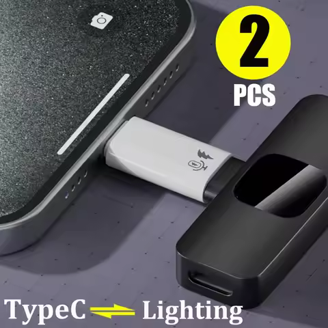 2/1PCS OTG TypeC To Lightning Adapter Female To USB C Male Fast Charging Adaptador for IPhone16 15 P