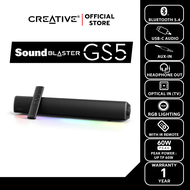 CREATIVE SPEAKER Sound Blaster GS5 ลำโพงเกมมิ่งซาวด์บาร์พร้อมไฟ RGB พลังเสียง SuperWide™ technology