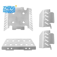 Metal Chassis Kit +Axle Cover Kit for 1/8 MJX Allrock 1/8 H8h V1v2 RC Car Parts