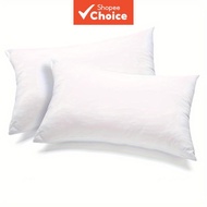 White Pillow Inserts 2Pcs – Soft Fluffy Decorative Cushion Inner Pads – 50-70cm – Breathable Sofa Be
