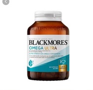 💜澳洲原廠直送💜 Blackmores omega ultra 超濃縮至臻金粹魚油60粒😍 omega-3 + 維他命E 😍1.28克超濃縮omega-3呵護心路眼健康👍🏻出現這些問題要注意啦!😬疲勞乏力.反應變慢.活力降低.記憶力下降😬一粒金粹魚油的omega-3約有1.28克omega-3其中DHA和EPA就有1200毫克🤩10項功能:激活自護力,腦動力充足,保護視力,優化心血管,強心臟,提供皮膚營養,鞏固神經健康,幫助抵禦氧化,呵護關節,助力機體修復💗